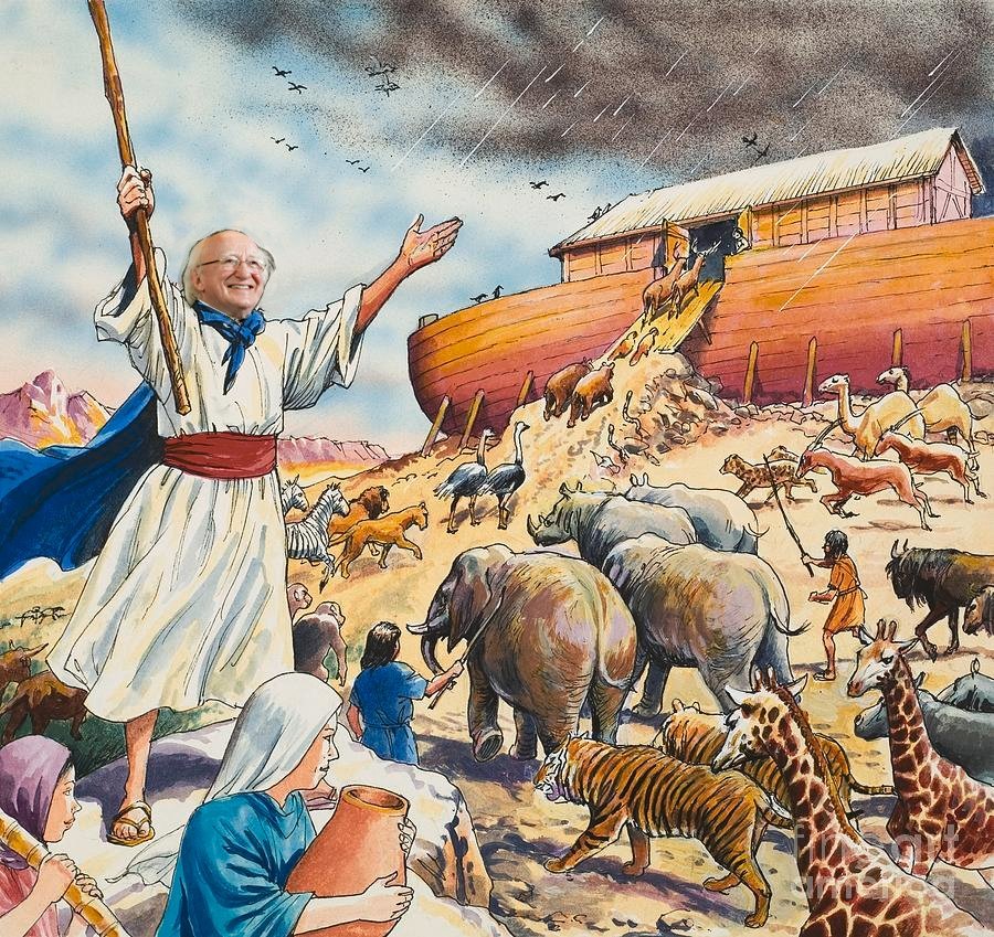 Попорно Тварей Собирает Ной