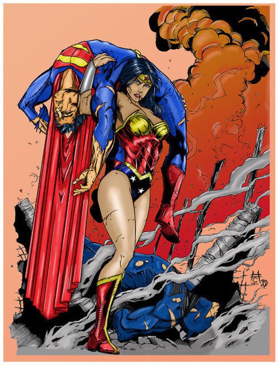 Супермен И Чудо Женщина Трахаются