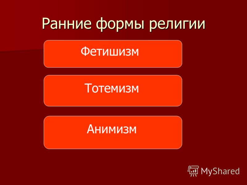 Ранние Верования Магия Фетишизм Тотонизм Анимизм