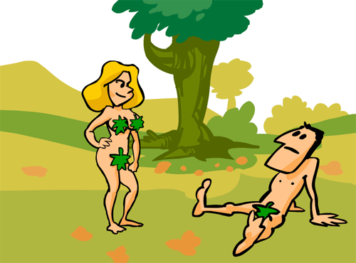 Порно Адам И Ева Мультик